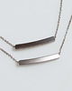 srebrne naszyjniki Simple Bar v Silver 1