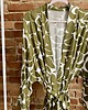szlafroki damskie Szlafrok narzutka kimono w ciekawy zielony print 3