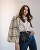 torby na ramię Charm bag - skórzana torebka - czarna - tłoczona 2