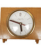 zegary Zegar kominkowy vintage Ruhla Electric lata 70. drewno design mid-century 1