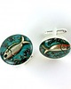 spinki do mankietów Spinki do koszuli - Fish - Silver + Pudełko 1