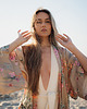 bluzki kimonowe damskie Kimono Bloom Beige LONG 1