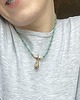 chokery Choker ze zlotym kwarcem i hematytami 3