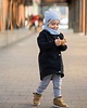 czapki dziecięce Czapka dziecięca przejściowa z kominem - błękit 1