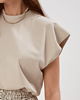 t-shirt damskie T-SHIRT BROOKLYN LIGHT beige 1