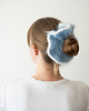 gumki do włosów Scrunchie baby blue 2