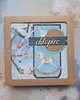 kartki scrapbooking Kartka na baby shower chłopca (w pudełku) 2