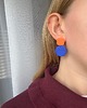 kolczyki z masy plastycznej Kolczyki Blue 1