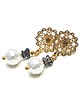 kolczyki pozłacane Kolczyki pozłacane Pearls /white/ perły vol. 20 1