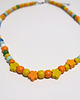korale Kolorowe, żółte, drewniane korale - długie 2