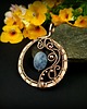 wisiory Akwamaryn wisiorek wire wrapping 7