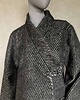płaszcze damskie Kimono wełniane patchworkowe oko z frędzlami. 9