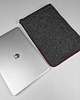 etui na laptopa ETUI NA LAPTOPA Filcowy pokrowiec bordo zamek 9