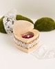 Ślub - inne Drewniane pudełeczko na pierścionek zaręczynowy serce 3