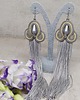 kolczyki soutache Szaro-żółte kolczyki sutasz - kolekcja Drop 4