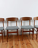 stoły Duński stół i 4 krzesła tekowe Farstrup Mid century 7