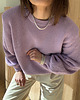 swetry damskie  Sweter Touched organic lila 3