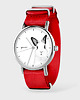 zegarki damskie Zegarek - Królik - czerwony, nylonowy 1
