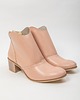 botki damskie BOTKI KWOBOJKI NA 5 CM KLOCKU - SKÓRA NATURALNA - MODEL 483 - K. PUDROWY RÓŻ 1