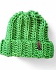 czapki damskie Ciepła czapka szydełkowa Basic Green 2