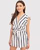 kombinezony damskie Kremowy kombinezon w granatowe paski PA618 CREAM/NAVY 4