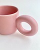 kubki Kubek Pink /300ml/+spodek. Z serii Good Vibes 2