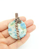 wisiory Koral fossil wisiorek wire wrapping 2
