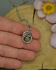 wisiory Mały wisiorek złoty labradoryt wire wrapping 5