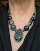 wisiory Unikalny naszyjnik z agatem mszystym. Oryginalny prezent handmade 7