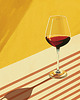 plakaty Plakat - Lonely glass of wine 2