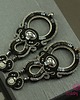 kolczyki soutache Bardzo długie czarno grafitowe kolczyki sutasz 6