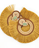 kolczyki soutache Beżowe wachlarze 2