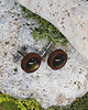spinki do mankietów Drewniane spinki do mankietów koszuli z labradorytem 2