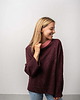 swetry damskie  Sweter Wełniany Bordowy BARIBAL Oversize 100% Wełny Merino RWS 2