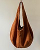torby na ramię Hobo bag camel z podszewką terrazzo 2