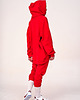 bluza z kapturem damska Hoodie Oversize Red 7