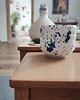 kubki i filiżanki Porcelanowa czarka w niebieskie kropki wysoka 4
