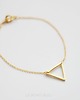 bransoletki złote 16k Gold Plated Triangle Bracelet 3