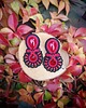 kolczyki soutache Kolczyki sutasz czerwono czarne sztyfty 3
