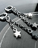 kolczyki srebrne Srebrne kolczyki mini Gwiazdki Rockstar, black and white 4