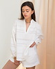 koszule damskie  KOSZULA LISA JACKARD PREMIUM OFF white 1
