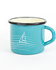 kubki Kubek emaliowany AHOJ/BAŁTYK turkusowy 2