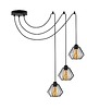 lampy wiszące 3-płomienna lampa wisząca pająk w stylu loft DIORO LOFT L3 typu pająk 3