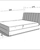 łóżka Łóżko drewniane Solid czereśnia 5