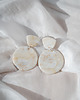 kolczyki z masy plastycznej Kolczyki wiszące WHITE JASPER 5