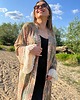 sukienki maxi damskie Kimono Boho Nude 8