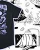 t-shirty męskie Czarny długi T-shirt Shrooms 7