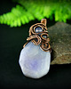 wisiory Wisiorek wire wrapping z fioletowym agatem 5