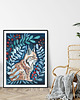 plakaty Winter Lynx ilustracja drukowana 3