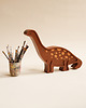 lampy do pokoju dziecka Drewniana Lampka Dino - Brown 4